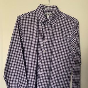 Express mens dress shirt extra slim fit M